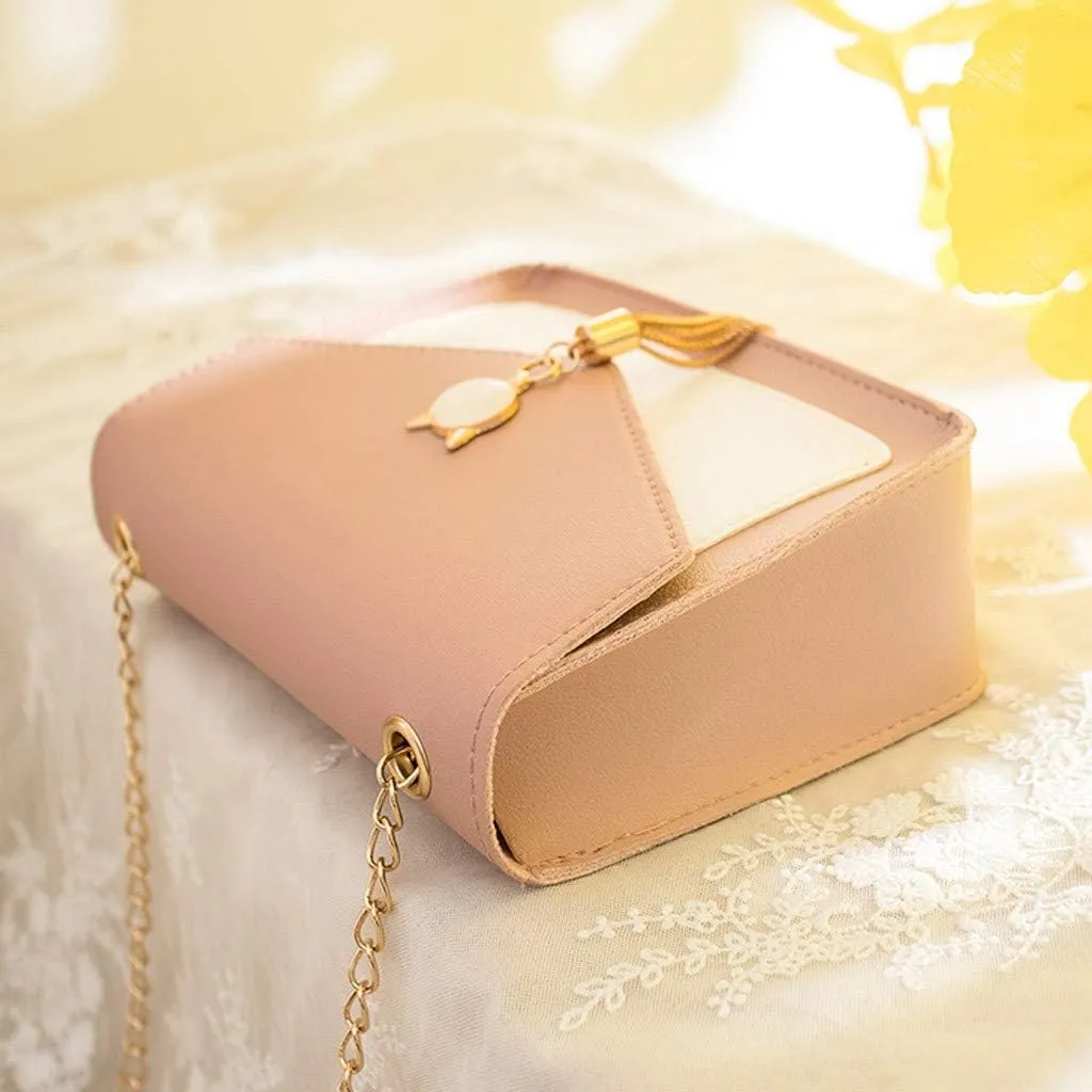 Crossbody Zipper Bag Phone Small Shoulder Cat Women Fringe Bag Messenger Mobile Cover