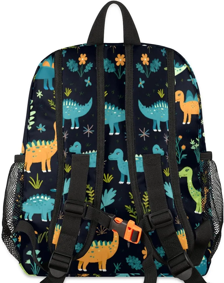 Cute Dinosaur School Backpacks for Girls Teens, Kindergarten Elementary Kids Toddler Bookbag Mochilas Escolares Para Nias 12in Mini Preschool Cute Animals Travel Backpack