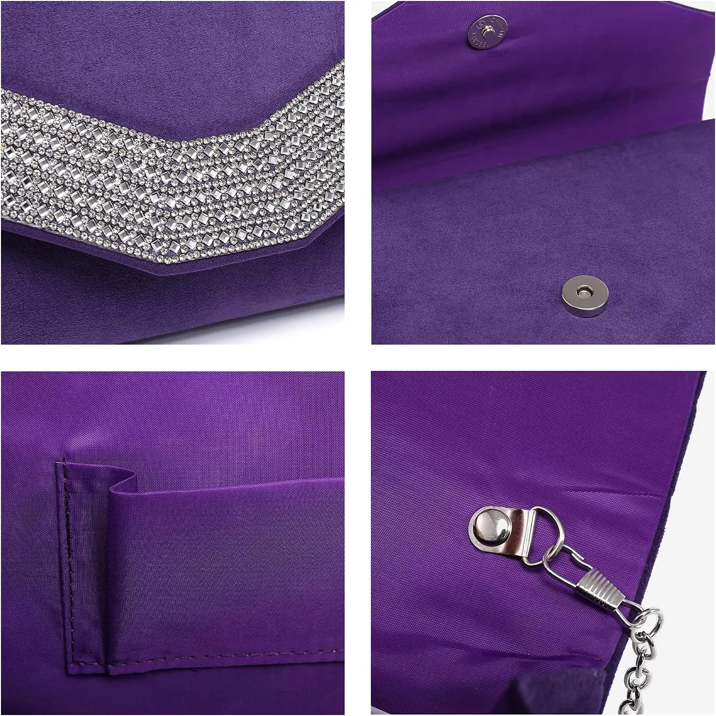 Dasein Women's Evening Bags Formal Party Clutches Wedding Purses Cocktail Prom Handbags