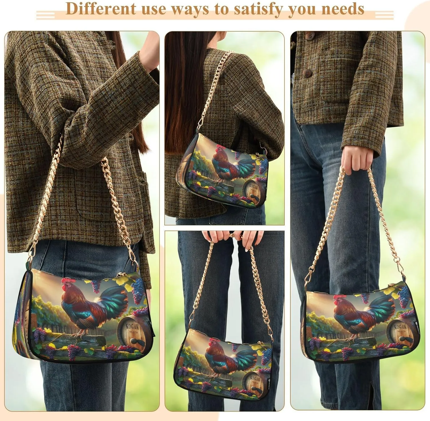 Deep Dark Gray Mini Purses for Women, Womens Shoulder Bags Crossbody