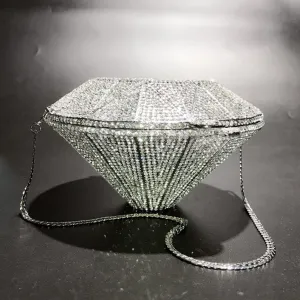Diamond Bag Purses Crystal Evening Bags Clutch Women Pochette Party Dinner Clutches Wallets(E)