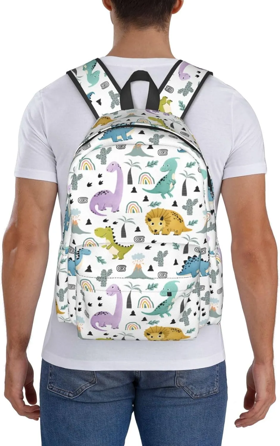 Dinosaur Backpack Travel Backpack for Women Men Work Laptop backpacks Mesh Carry on Backpack Computer Backpack Casual Daypack for Hiking Camping Climbing Gifts