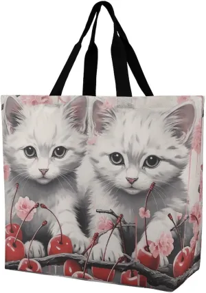 Dragon Fruit Pattern Beach Bag Reusable Tote Bag Foldable Grocery Bags Women Shopping Bags for Daily Essentials