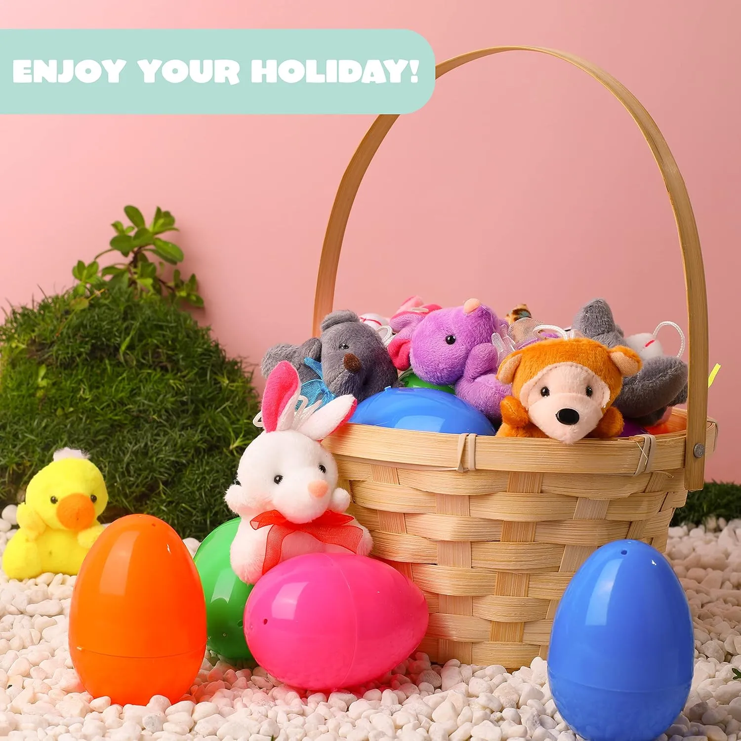 Easter Hot Sale 50% OFFPrefilled Easter Eggs, Filled with Plush Animal Toys
