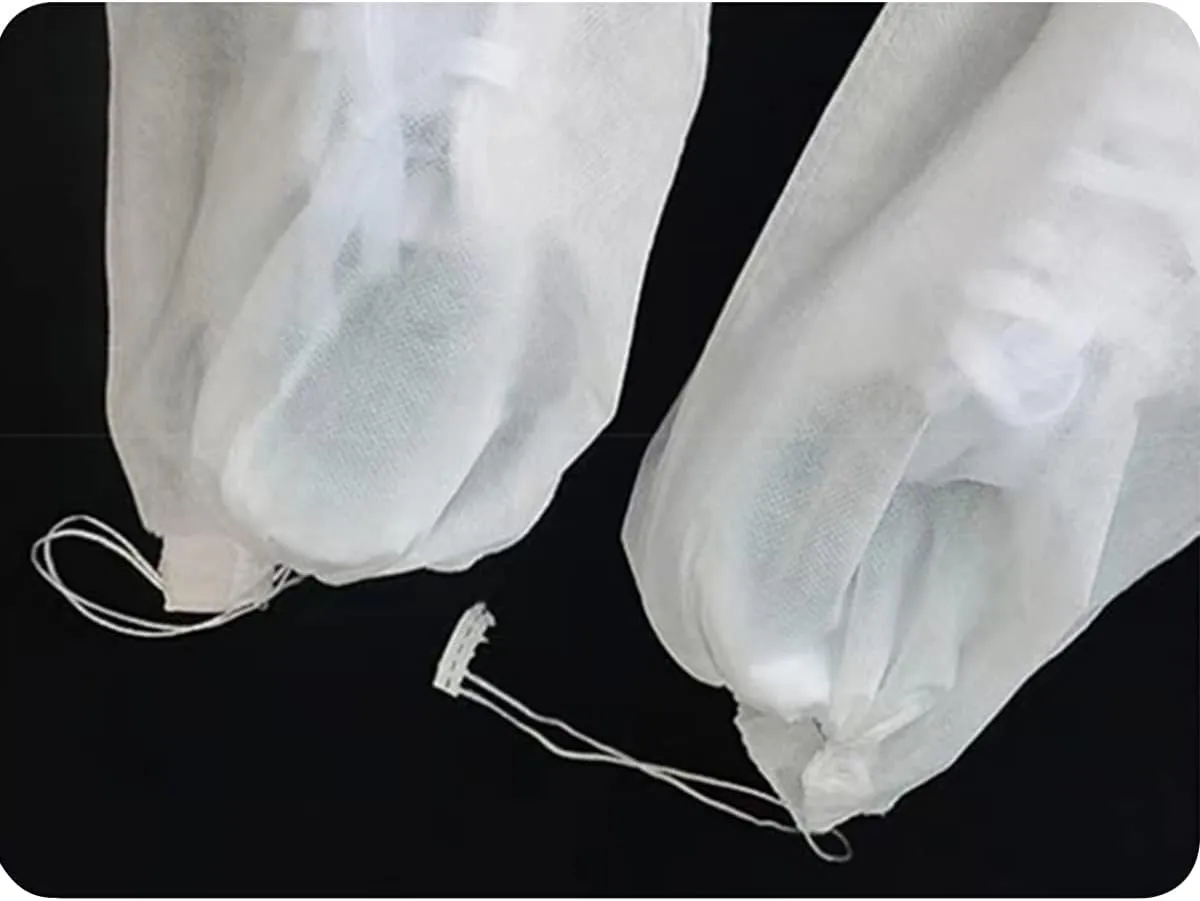 ECYC 9.45x14.96 inch 40 Pcs Shoes Dust Bags, Non-Woven Fabric Storage Pouches Breathable Drawstring Dust Covers for Handbags, Shoes, Purses