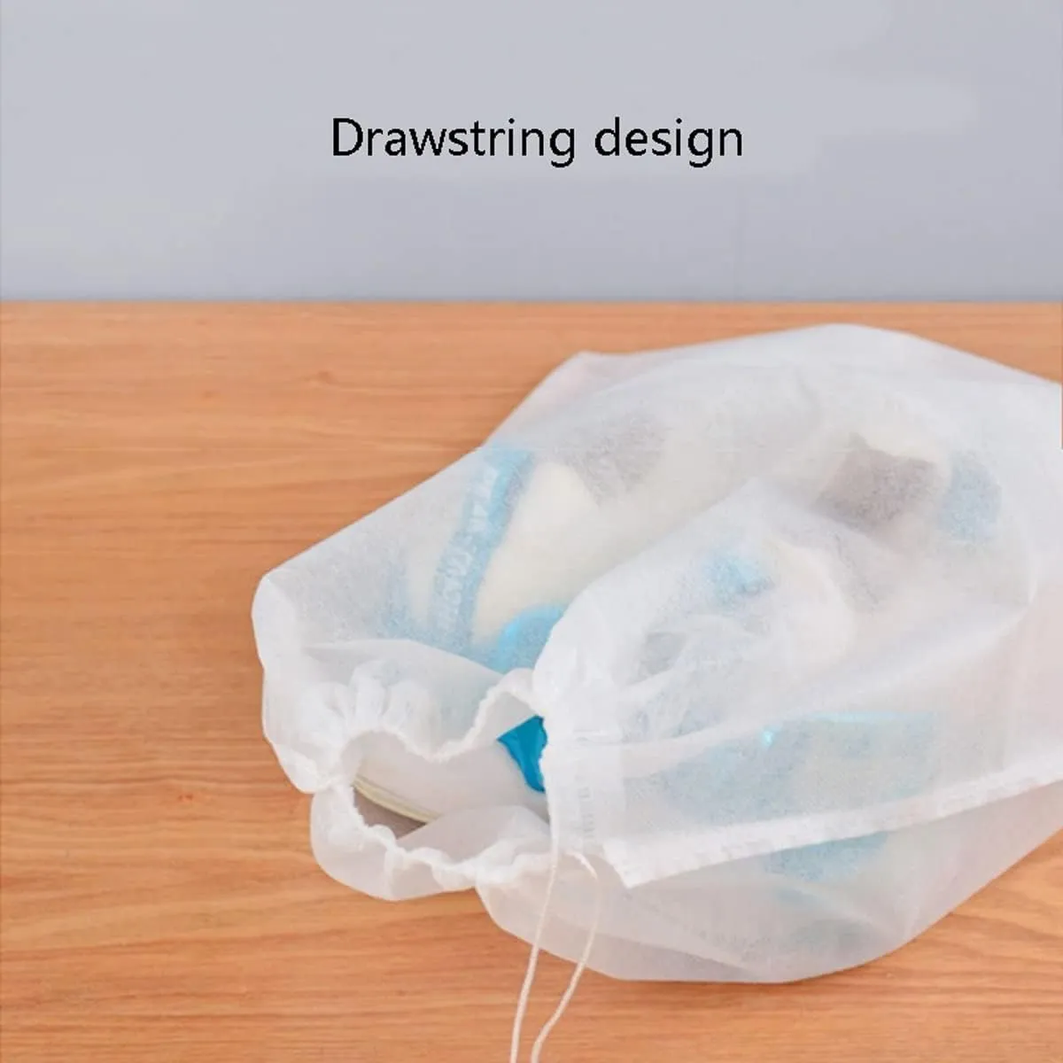 ECYC 9.45x14.96 inch 40 Pcs Shoes Dust Bags, Non-Woven Fabric Storage Pouches Breathable Drawstring Dust Covers for Handbags, Shoes, Purses