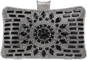 Evening Bag Women Clutches Purse Chain Dress Handbag Rhinestones Wedding Multi Color