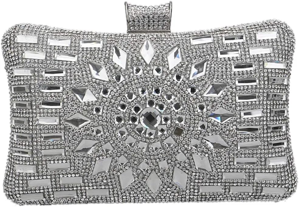 Evening Bag Women Clutches Purse Chain Dress Handbag Rhinestones Wedding Multi Color
