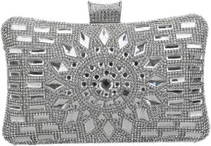 Evening Bag Women Clutches Purse Chain Dress Handbag Rhinestones Wedding Multi Color