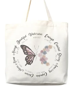 Faithful Christian Eco-Friendly Canvas Tote Bags - Inspirational Religious Totes, Bible Verses, Cross Designs, Church Gifts, Reusable Shopping Bags, Sustainable Carry-All (Tote Bag   Matching Pouch)