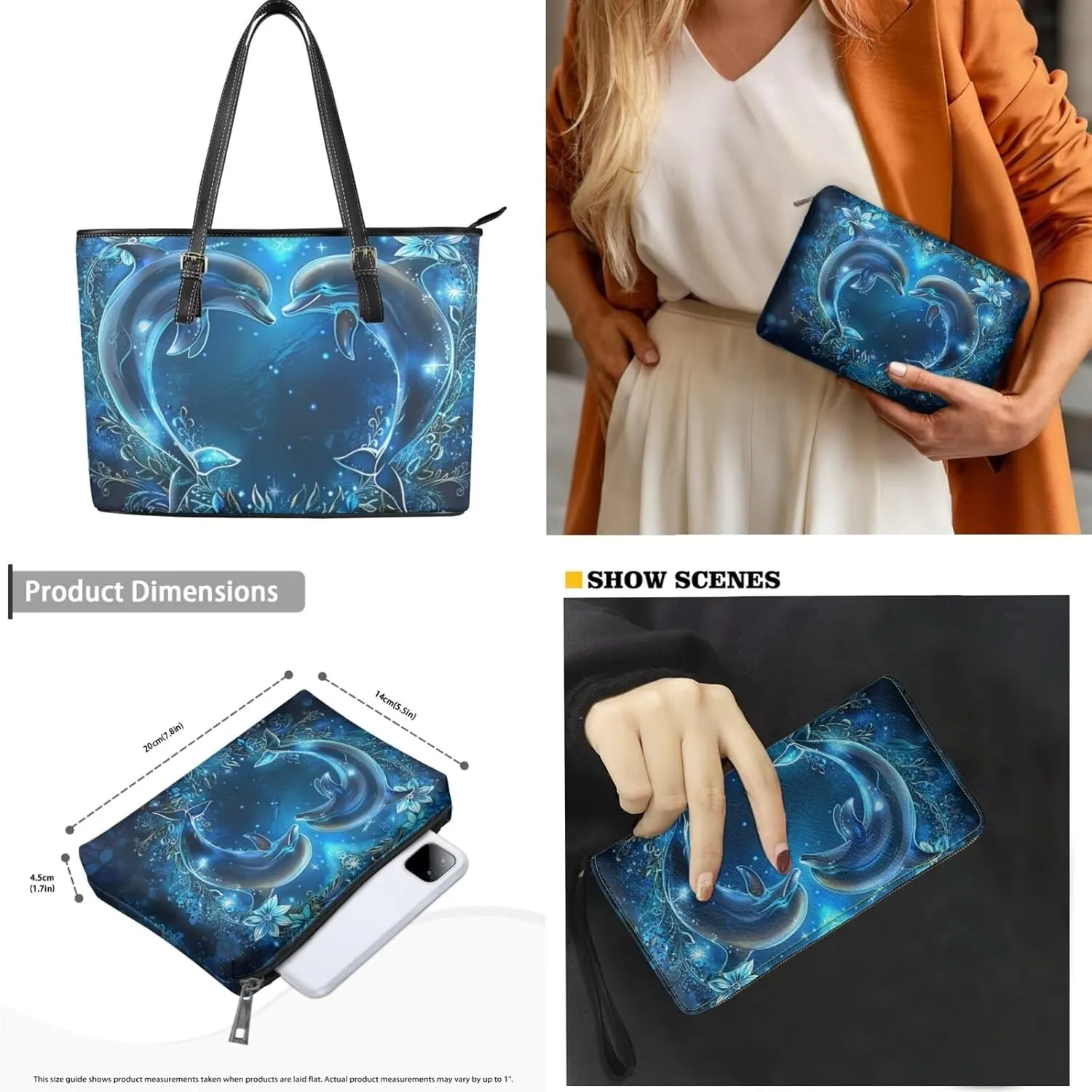 Fashion Handbags for Women Shoulder Bags Tote Satchel Hobo 3pcs