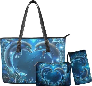 Fashion Handbags for Women Shoulder Bags Tote Satchel Hobo 3pcs