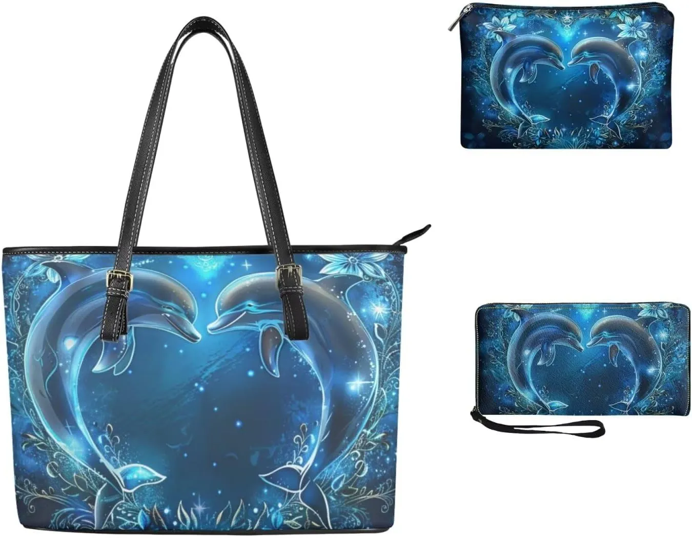 Fashion Handbags for Women Shoulder Bags Tote Satchel Hobo 3pcs