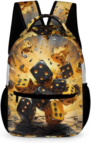 FunnyStar Game Dice Art Laptop Backpack Cute Daypack for Camping Shopping Traveling