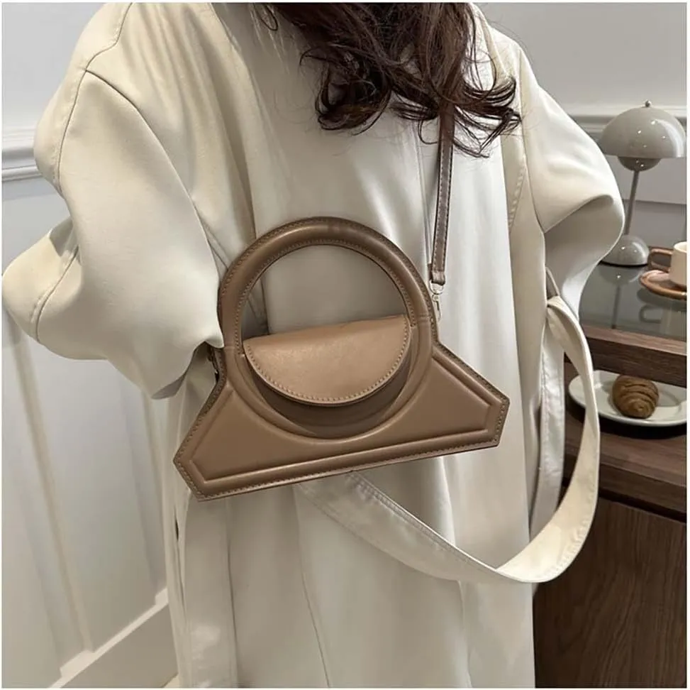 Genuine Leather Women's Shoulder Bags Retro Small Square Hobo Crossbody Handbag