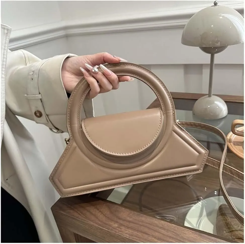 Genuine Leather Women's Shoulder Bags Retro Small Square Hobo Crossbody Handbag
