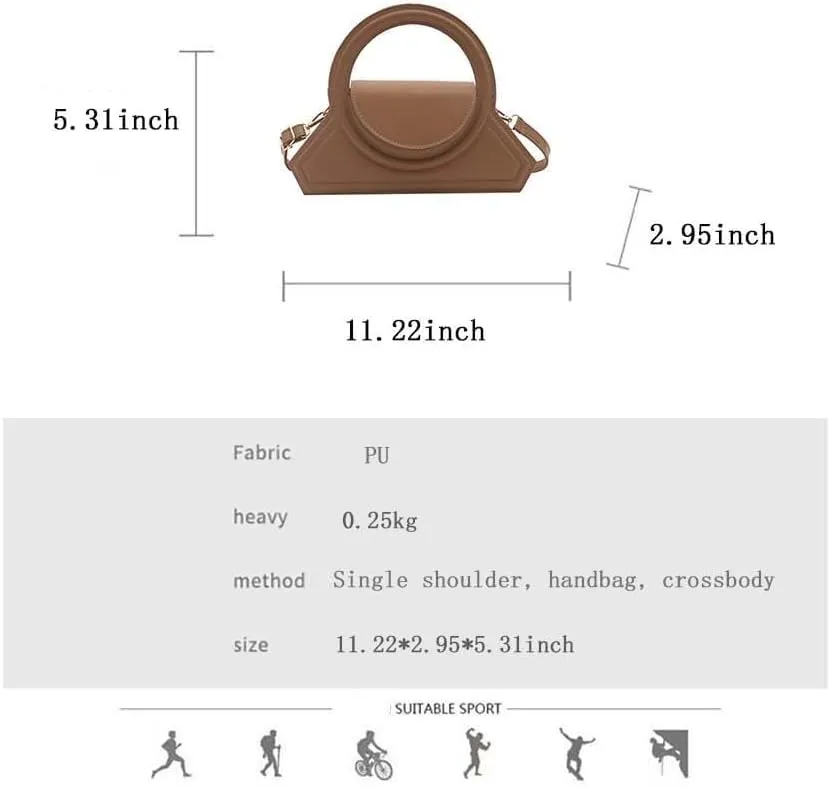 Genuine Leather Women's Shoulder Bags Retro Small Square Hobo Crossbody Handbag