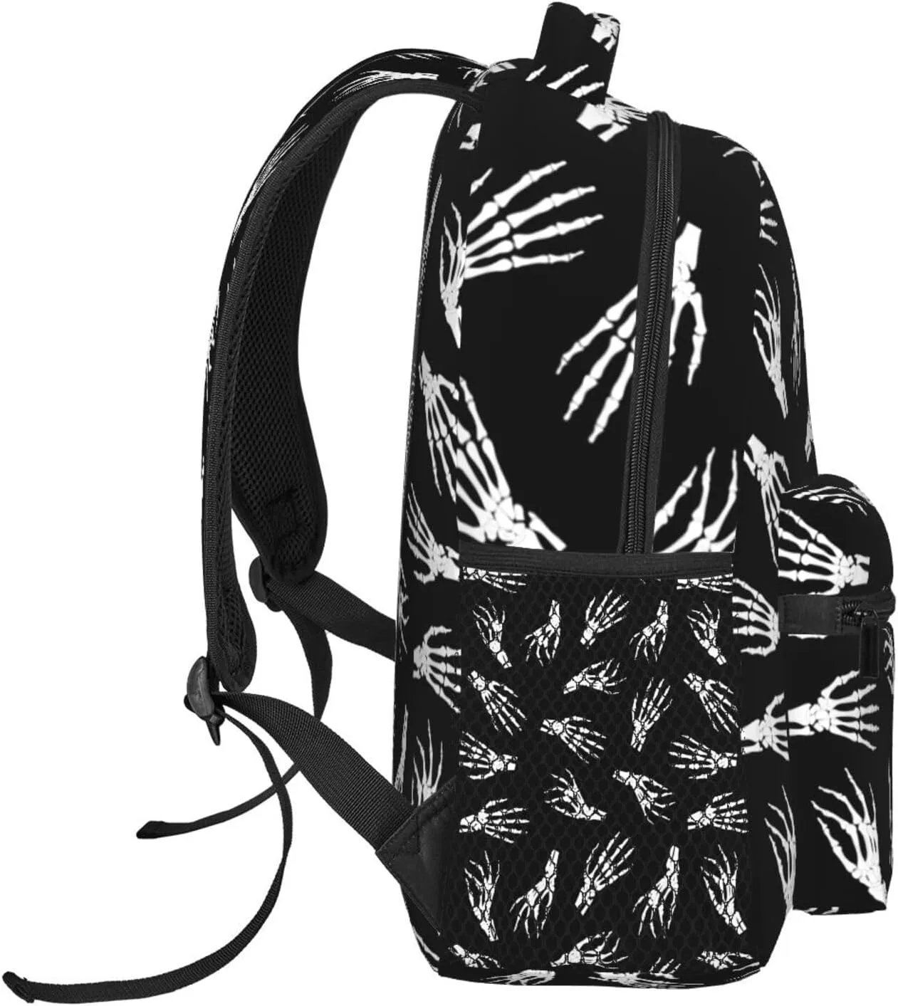 Gothic Goth Horror Backpack,Fashion Bat Pattern Daypack Computer Backpacks Bookbag for Men Women