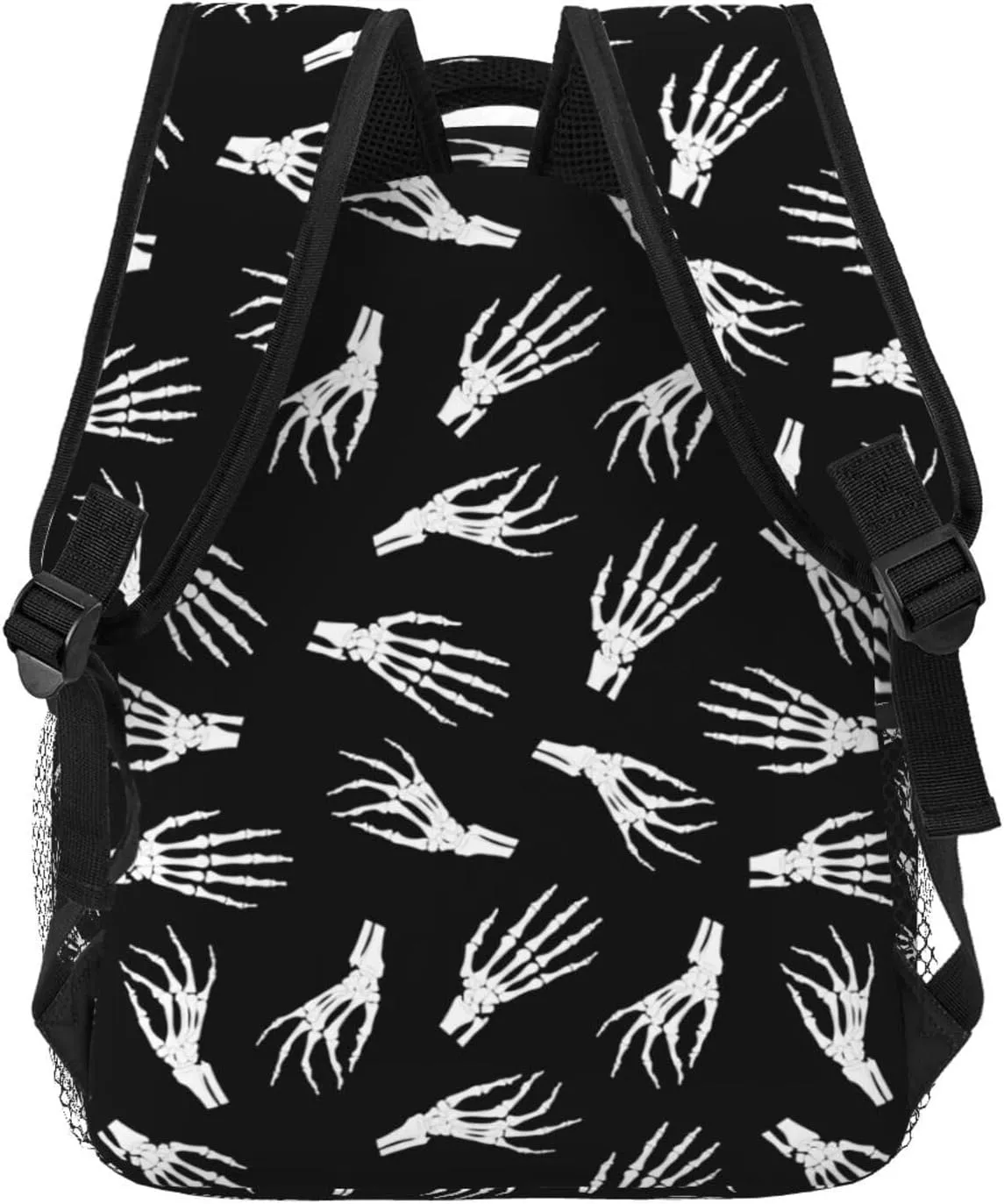 Gothic Goth Horror Backpack,Fashion Bat Pattern Daypack Computer Backpacks Bookbag for Men Women