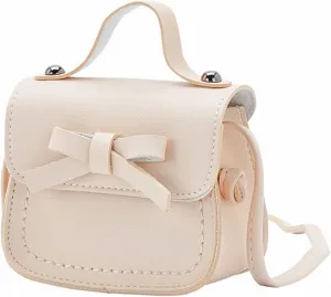 Handbag Under the Arm Purses Little Girl's Leather Shoulder Bag For Girls One Shoulder Bag Solid Color Mini