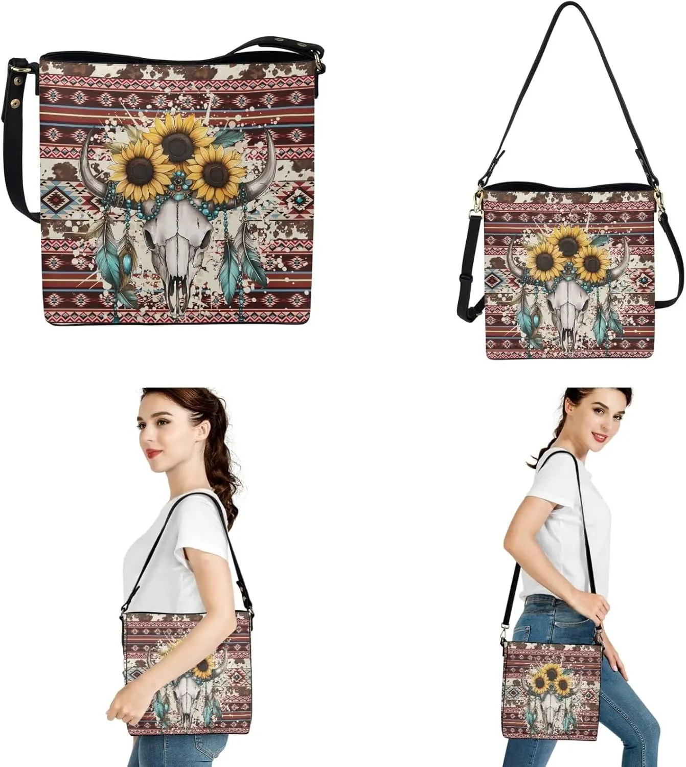 Handbags for Women Shoulder Bags Tote Satchel Hobo 3Pcs Purse Set