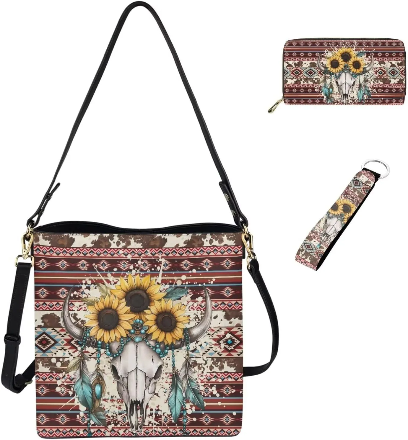Handbags for Women Shoulder Bags Tote Satchel Hobo 3Pcs Purse Set