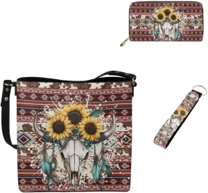 Handbags for Women Shoulder Bags Tote Satchel Hobo 3Pcs Purse Set