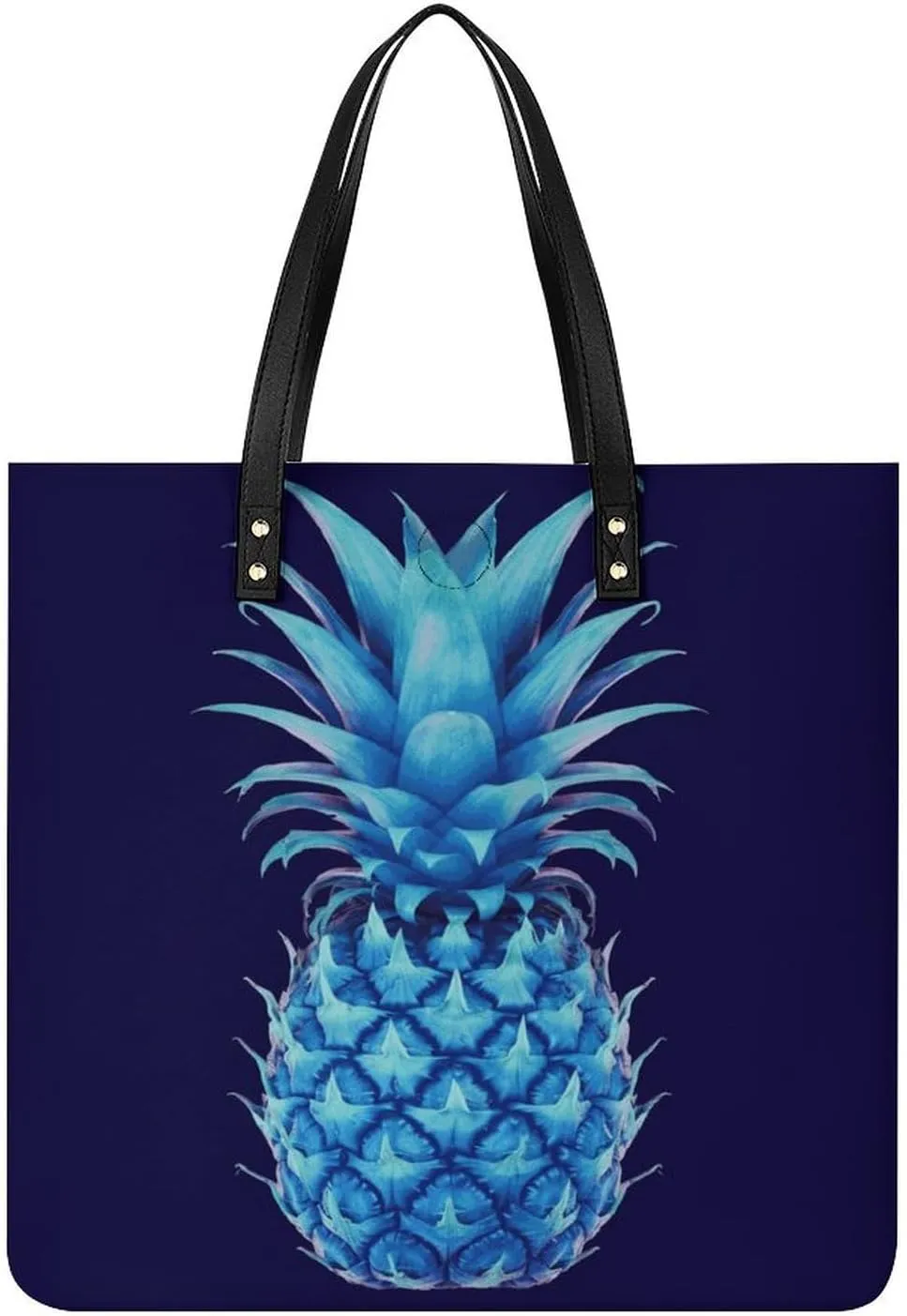 Handbags for WomenBlue PineappleTrendy Vegan Leather Hobo Handbags,Women's Soft Bucket Bag For Women - Ladies Handbags For Work, Travel, Casual Use,Birthday Gifts