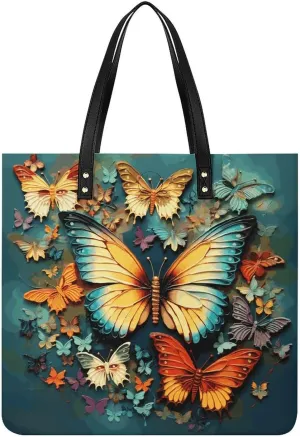 Handbags for WomenEmbroidery PaintingsTrendy Vegan Leather Hobo Handbags,Women's Soft Bucket Bag For Women - Ladies Handbags For Work, Travel, Casual Use,Birthday Gifts