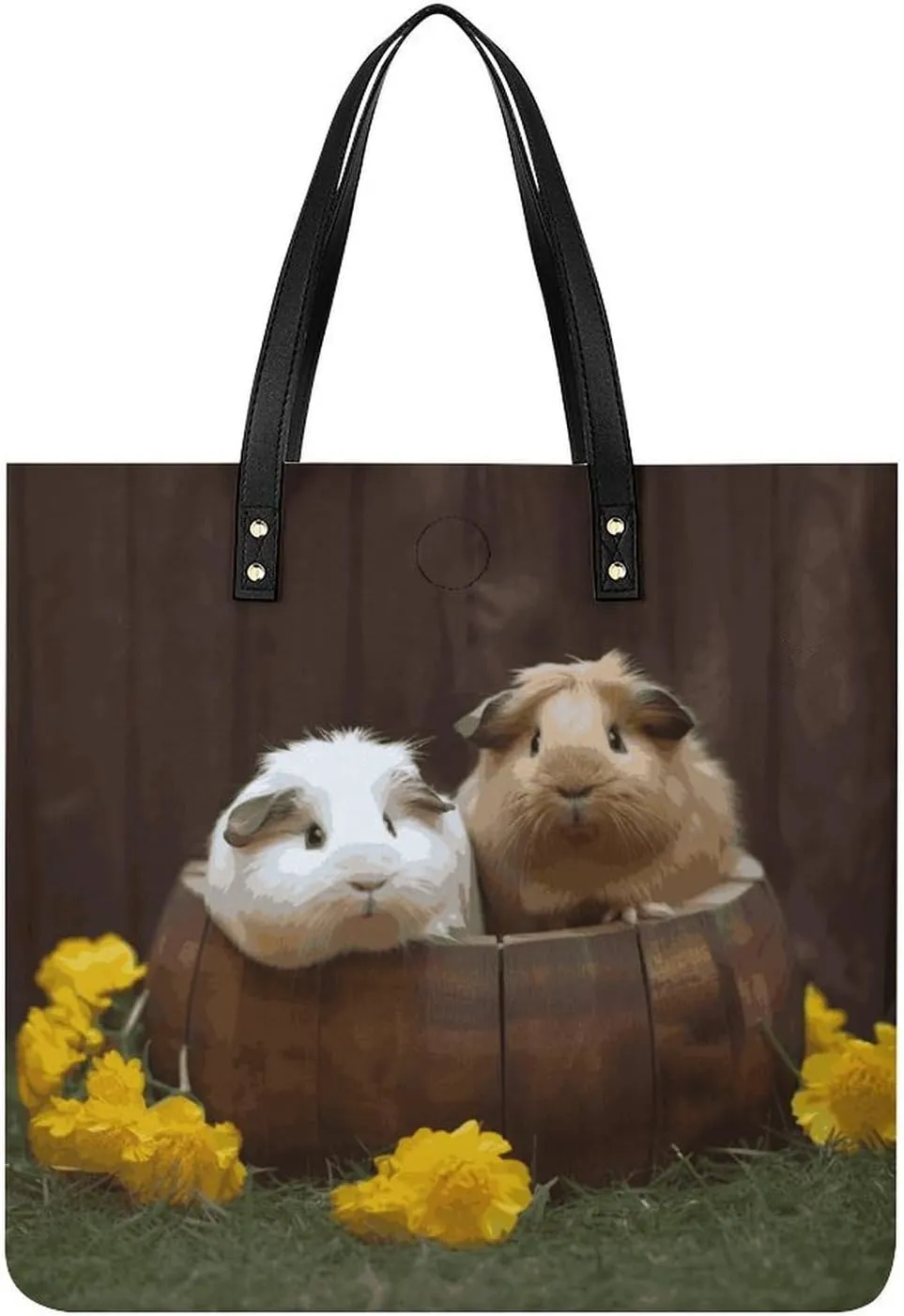 Handbags for WomenGuinea PigsTrendy Vegan Leather Hobo Handbags,Women's Soft Bucket Bag For Women - Ladies Handbags For Work, Travel, Casual Use,Birthday Gifts