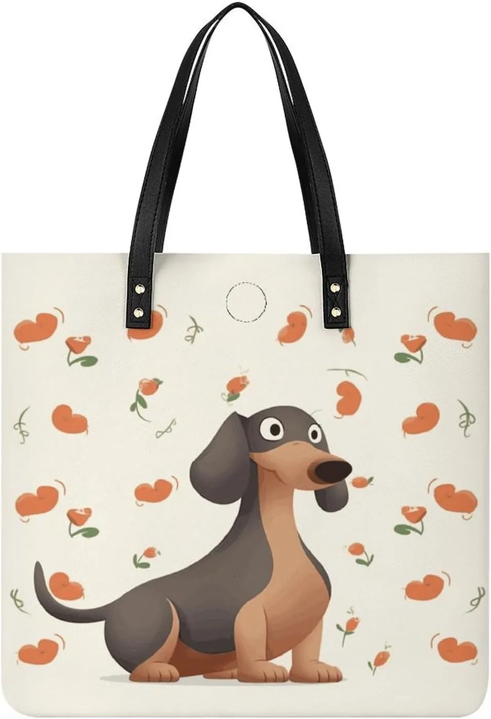 Handbags for WomenI Love My Dog DachshundsTrendy Vegan Leather Hobo Handbags,Women's Soft Bucket Bag For Women - Ladies Handbags For Work, Travel, Casual Use,Birthday Gifts
