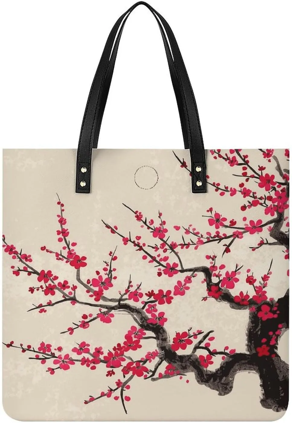 Handbags for WomenJapanese Floral Cherry BlossomTrendy Vegan Leather Hobo Handbags,Women's Soft Bucket Bag For Women - Ladies Handbags For Work, Travel, Casual Use,Birthday Gifts
