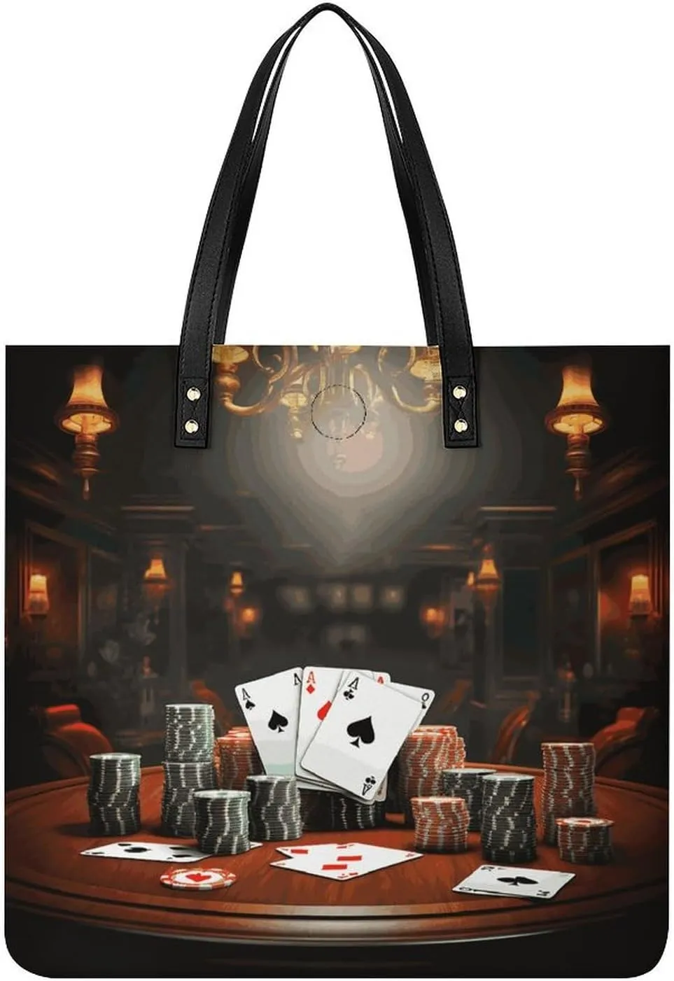 Handbags for WomenPoker TournamentTrendy Vegan Leather Hobo Handbags,Women's Soft Bucket Bag For Women - Ladies Handbags For Work, Travel, Casual Use,Birthday Gifts
