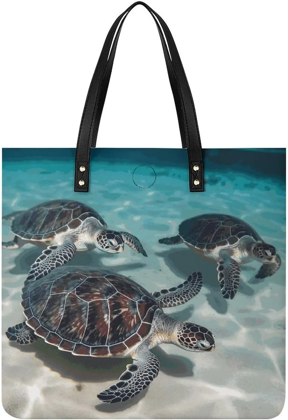 Handbags for WomenSea TurtlesTrendy Vegan Leather Hobo Handbags,Women's Soft Bucket Bag For Women - Ladies Handbags For Work, Travel, Casual Use,Birthday Gifts