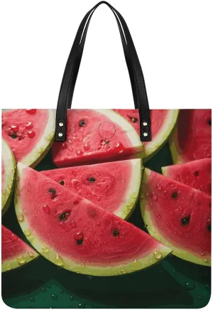 Handbags for WomenWatermelon BeautifulTrendy Vegan Leather Hobo Handbags,Women's Soft Bucket Bag For Women - Ladies Handbags For Work, Travel, Casual Use,Birthday Gifts