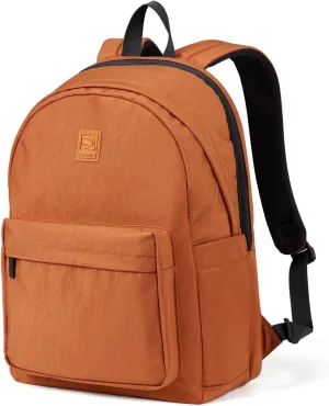 Hanke Travel Backpack for Women Men, Effortless Work Backpack for Women, Airline Approved Anti Theft Backpacks with Luggage Strap, Lightweight School Backpacks Casual Daypack (Reddish Brown)