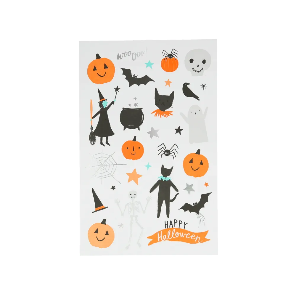 Happy Halloween Tattoo Sheet