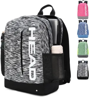 HEAD Lightweight Sport Backpack for Men & Women, Causal Backpacks for Work/Travel/Outdoor, Daily Daypack Laptop Backpack Fits 13.5 Inch Computer (Black)