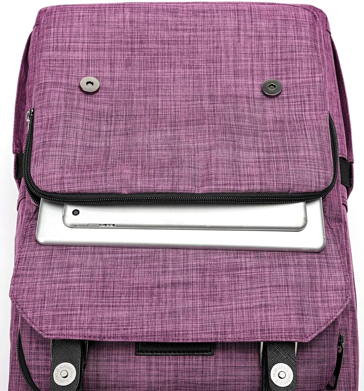 HFSX Laptop Backpack Women Men College Backpacks Bookbag Vintage Backpack Book Bag Fashion Back Pack Anti Theft Travel Backpacks with Charging Port fit 15.6 Inch Laptop