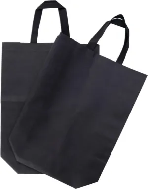 IMIKEYA 2pcs Non Woven Fabric Foldable Shopping Bag Heavy Duty Large Capacity Handbag for Grocery Storage Reusable and Washable for Work Events