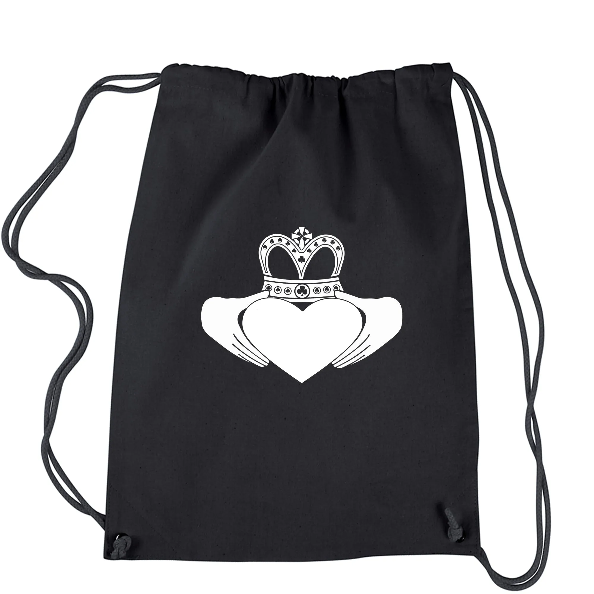 Irish Claddagh St Patricks Day Drawstring Backpack