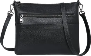 Iswee Genuine Leather Shoulder Bags for Women Fashion Purse Handbag