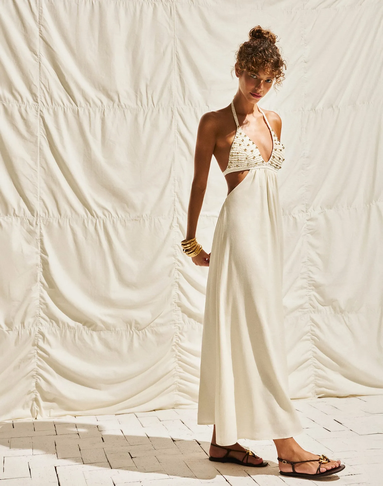 Ivy Long Dress - Off White
