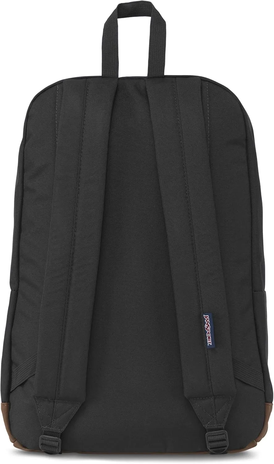 JanSport Cortlandt Laptop Backpack, Black, 15 Laptop Sleeve-Synthetic Leather Shoulder Computer Bag with Large Compartment, Padded Straps- Rucksack for Men, Women