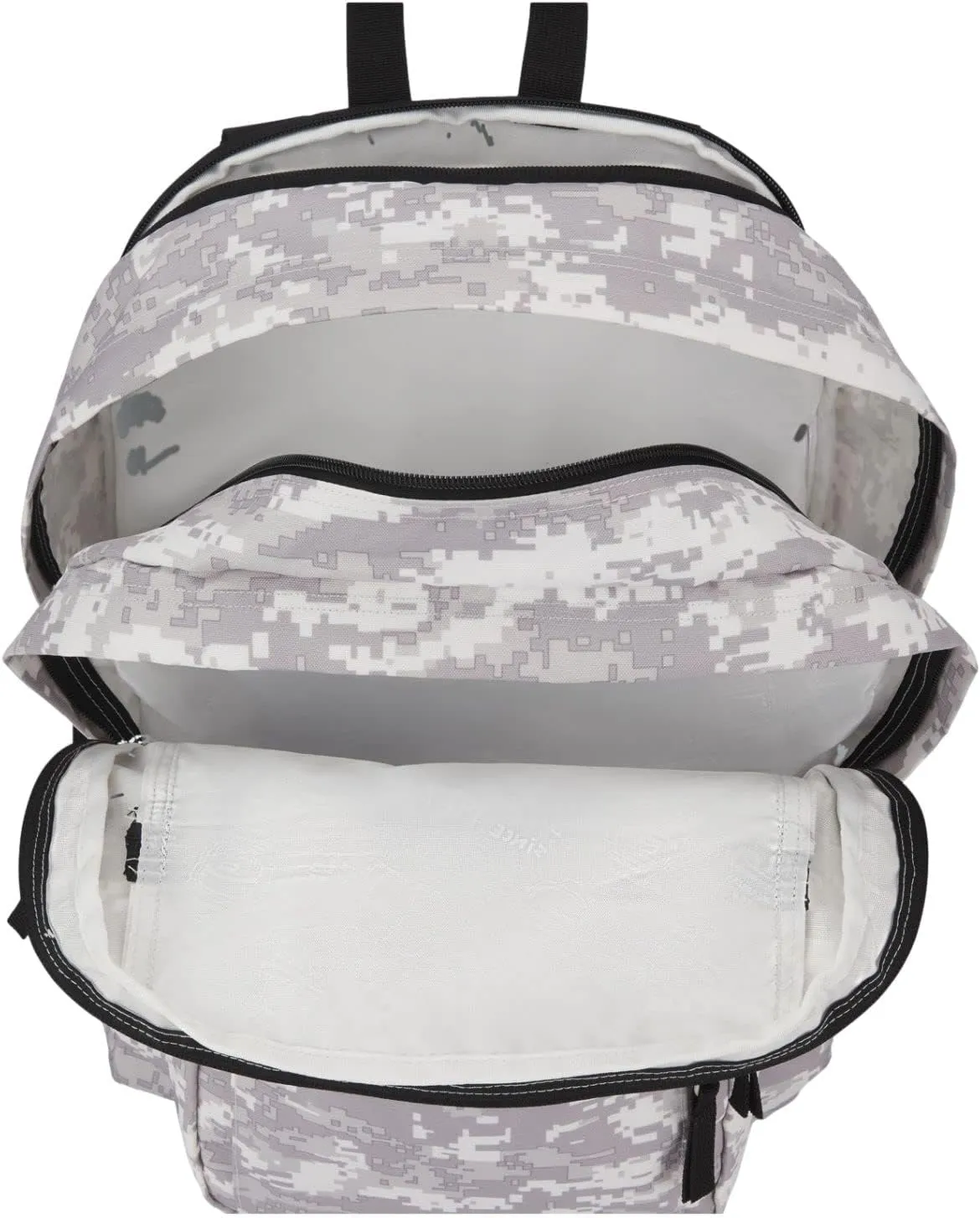 JanSport Laptop Backpack - Computer Bag with 2 Compartments, Ergonomic Shoulder Straps, 15 Laptop Sleeve, Haul Handle - Book Rucksack - 8 Bit Camo