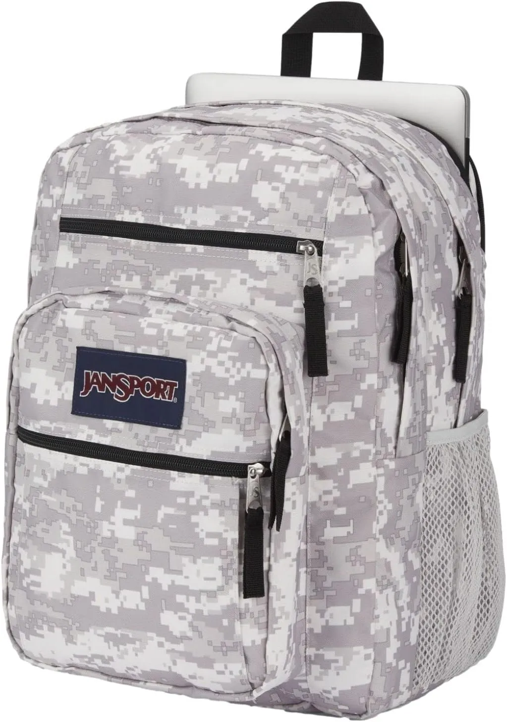 JanSport Laptop Backpack - Computer Bag with 2 Compartments, Ergonomic Shoulder Straps, 15 Laptop Sleeve, Haul Handle - Book Rucksack - 8 Bit Camo