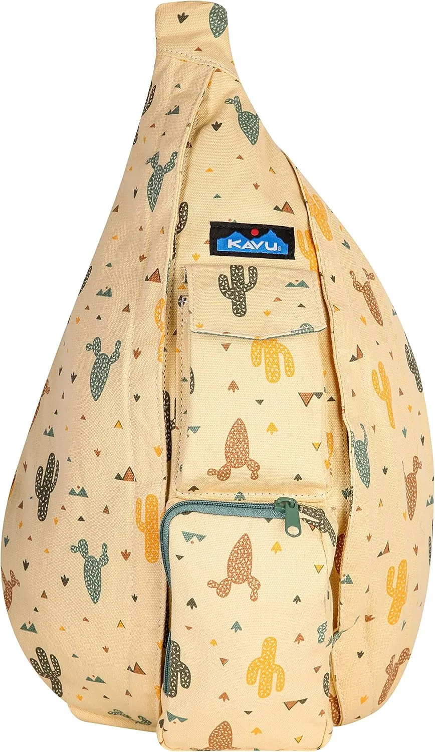 KAVU Original Rope Bag Sling Pack with Adjustable Rope Shoulder Strap