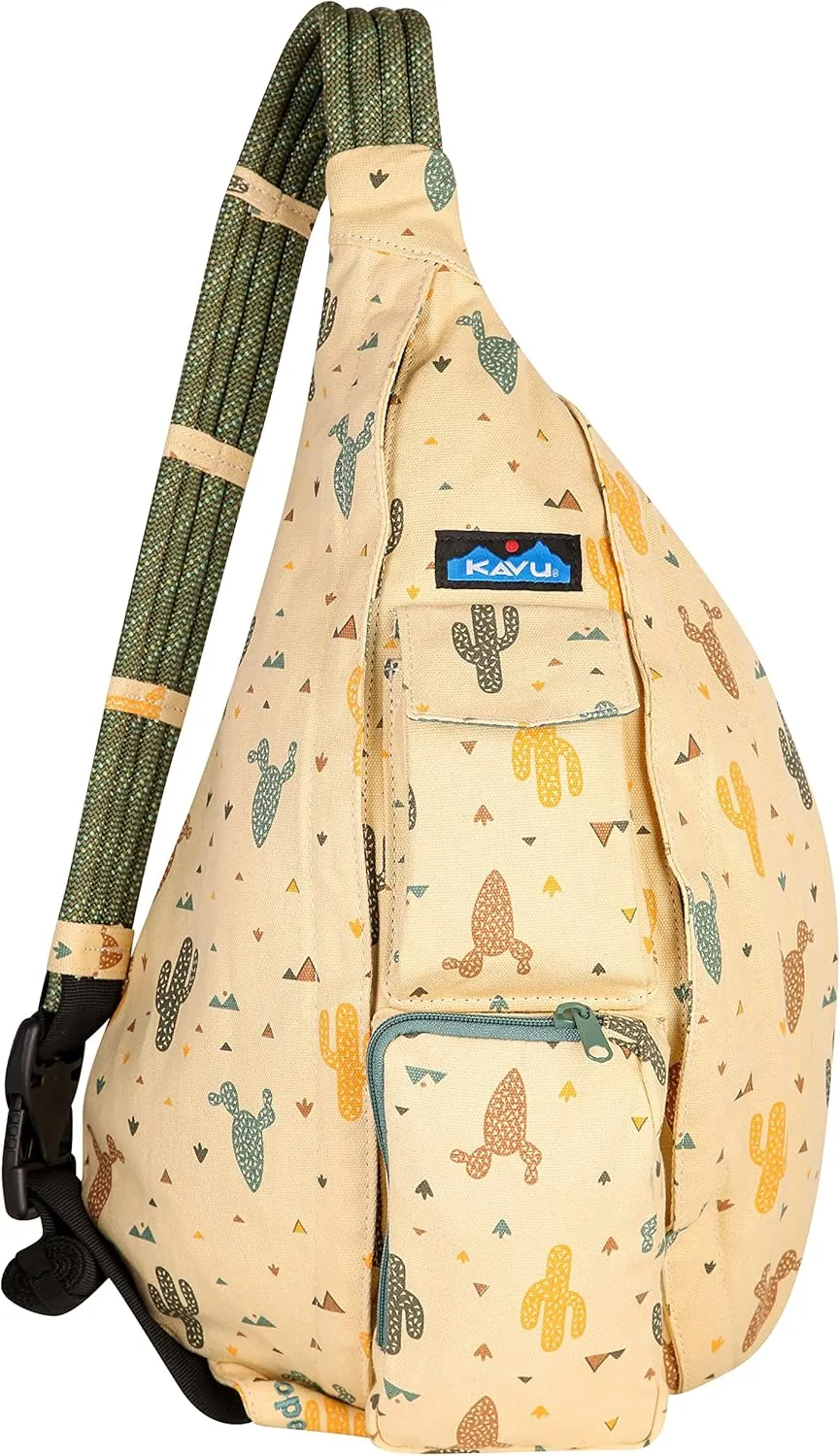 KAVU Original Rope Bag Sling Pack with Adjustable Rope Shoulder Strap