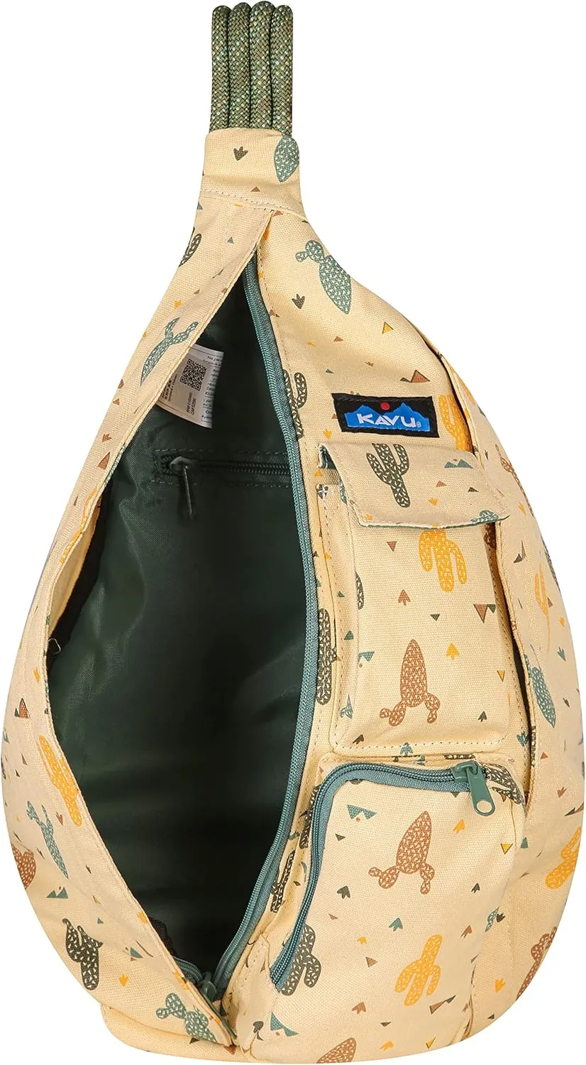 KAVU Original Rope Bag Sling Pack with Adjustable Rope Shoulder Strap