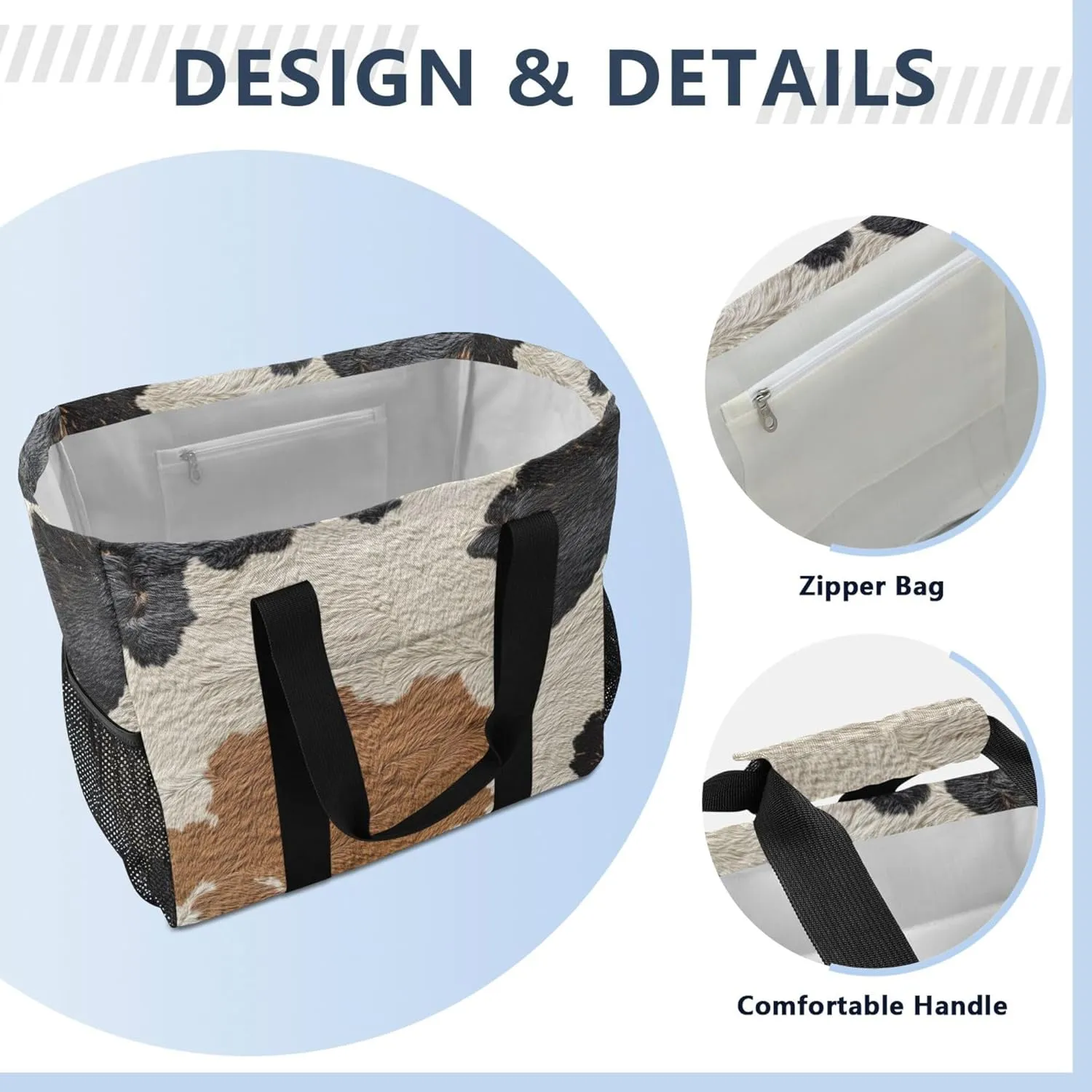KLL Large Beach Bag with Handles Foldable Waterproof Laundry Bag